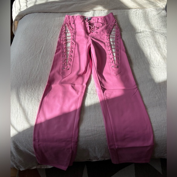 I AM GIA pink leather pants - worn ONCE! - Picture 3 of 6